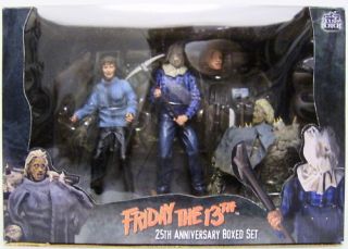 FRIDAY THE 13th Movie 25th Anniversary Boxed Set Figures Neca 2005