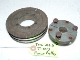 toro 216 d reel master hydraulic oil pump pulley time