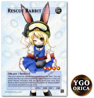   Rabbit ♔ YuGiOh Full Art Non Holo Custom Orica Original Card #216