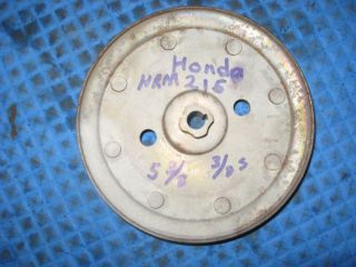 Honda HRM 215 Harmony lawn mower, transaxle pulley 5 3/8 3/8 shaft