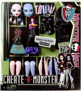 Monster High Create A Monst​er Vampire and Sea Monster Starter Set 