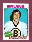 1975 OPC O Pee Chee 269 Don Marcotte Bruins Near Mint