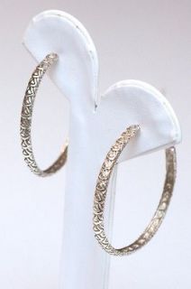new slane slane large 1 75 hoop silver earrings $