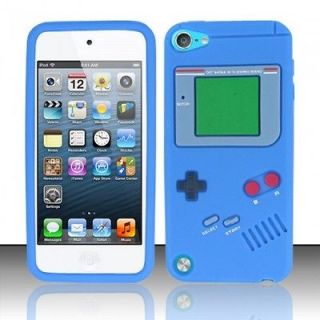 APPLE IPOD TOUCH 5 Gen 8G 16G SILICONE GEL SKIN CASE COVER BLUE GAME 