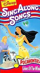 Disneys Sing Along Songs Pocahontas Colors of the Wind VHS 1995