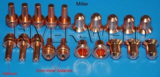 20pcs Miller ICE 25C Air Plasma Cutter Cutting Consumables 176655 