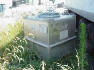 used 321 gallon stainless steel tote tank time left $