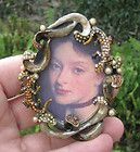 Jay Strongwater oval frame, w/ jeweled salamanders and pearls   Lists 