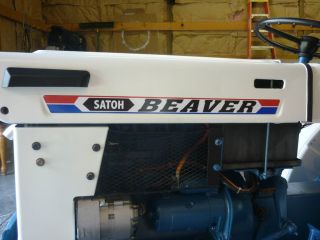 satoh beaver tractor hood decals stickers time left $ 58