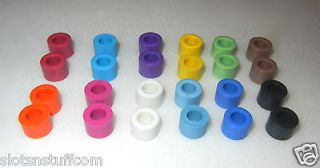 12 pair Muti Colors AW Tyco (Low Profile) Rear Silicone Slot Car Tires