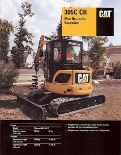 Equipment Brochure   Caterpillar   305C CR   Mini Excavator   2006 