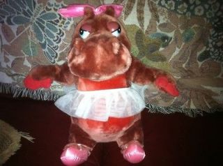 Disney Ballerina Hippo Animal Hippopotamus Plush Stuffed Toy