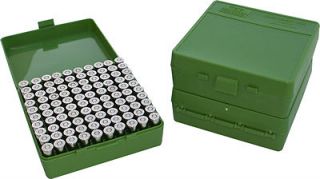   ™ New MTM Plastic Ammo Box 100 Round 38/357 P100 3 10 SOLID GREEN