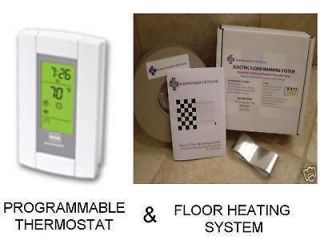 electric floor tile heating system w thermostat 30sqft 30 sqft floor 