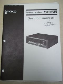 vtg nikko service repair manual 5055 receiver origi nal time