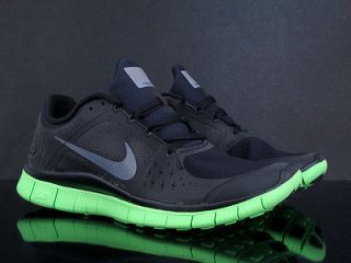 NIKE Free Run+ 3 Shield black green size 12 men waterproof shoes 