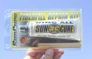 sun cure repair kit surfboard fiberglass resin 