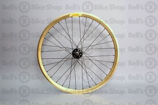 velocity deep v 650c gold front track non machined wheel