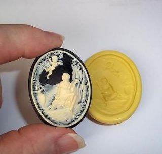 Victorian Cameo Flexible Push Mold Resin Or Clay Candy Food Safe 