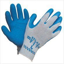 12 pair atlas fit rubber coated gloves 300 size large