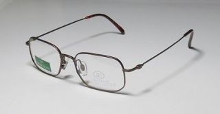 NEW PAOLO GUCCI 7415 49 17 140 BROWN 21K GOLD PLATED EYEGLASSES/GLA 