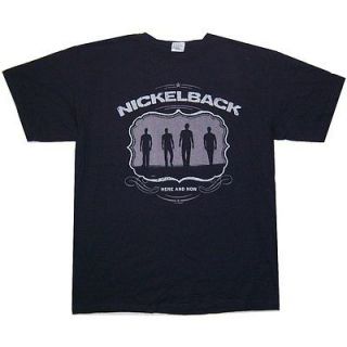 NICKELBACK HERE AND NOW SILHOUETTES IMAGE BLACK T SHIRT 2XL XXL NEW 