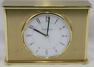 tiffany co brass clock numbered 210287  99