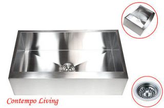 flat front stainless steel 36 farmhouse kitchen sink time left