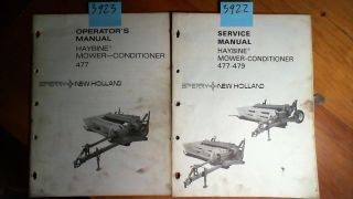 New Holland 477 Haybine Mower Conditio​ner Service Manual + Owners 