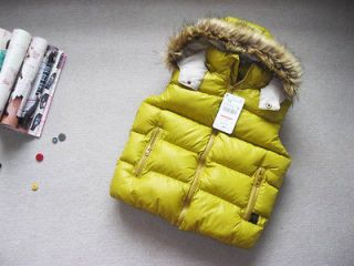 ZARA Boys winter warm vests Casual vest jacket yellow dress 9 10Y 