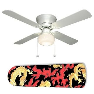 ceiling fan with lamp asian oriental chinese dragon  65 00 