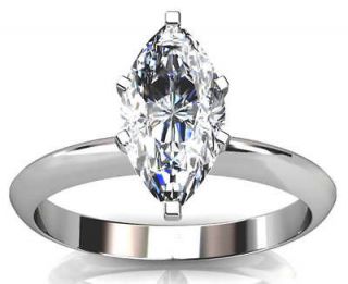 50ct marquise cut engagement ring 14k gold 