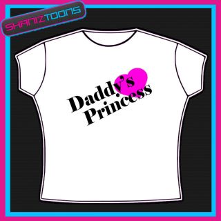 daddy s girl princess ladies fit tshirt more options size