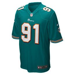   Dolphins Cameron Wake Mens Football Home Game Jersey 468958_430_A