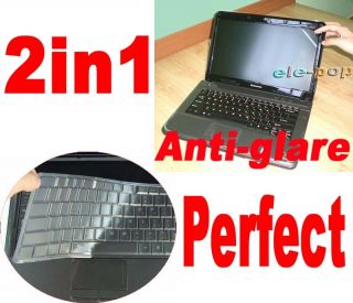 14 Anti Glare Screen Protector Keyboard Skin for Dell Inspiron 14z 