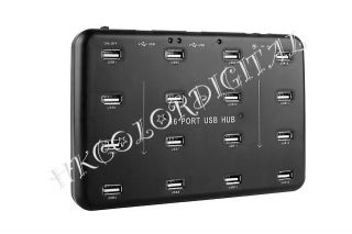 USB Slim 16 Port Hub allows you to connect 16 USB devices quickly and 