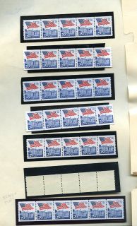 US Stamps Scott 2609 PL Strips Face Value $40 00