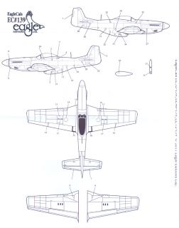 EagleCals Decals 1/32 NORTH AMERICAN P 51D MUSTANG Fighter Part 1