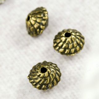 80 Pcs Vintage Brass Lucky Charm Bead Pedants OBSTS10467 4