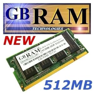 512MB Memory RAM for Gateway 450ROG DDR DDR 266 PC 2100