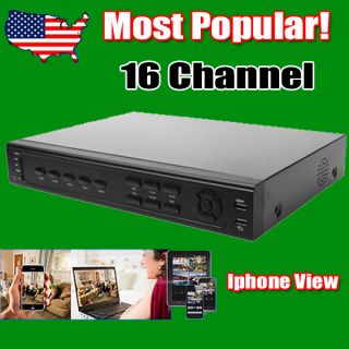 16 Channel H 264 Standalone 16CH CCTV DVR Recorder Support iPhone iOS 