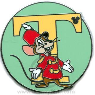 Disney Pin Timothy Alphabet Letter T Hidden Mickey 3