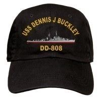 USS Dennis J Buckley DD 808 Embroidered Cap