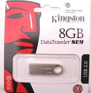   Data Traveler DT SE9 Metal 8GB Metal case (DTSE9H/8GB) USB 2.0 Drive