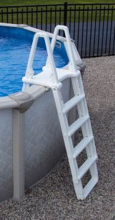 Frame Above Ground Pool Adjustable Ladder Confer 7100
