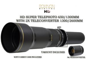   2600mm f/8 16 Telephoto Zoom Lens for Sony Alpha SLT A77 A65 A35 A55