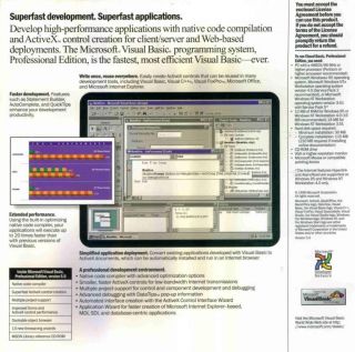 MS Visual Basic 5 Pro Professional PC CD Rapid Application Development 