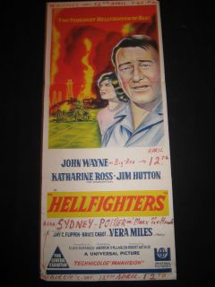 Hellfighters Original John Wayne Red Adair Poster