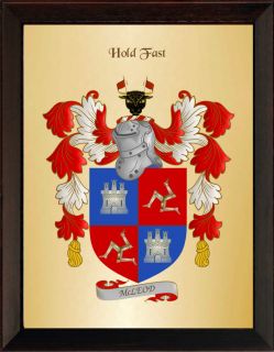 Family Crest Coat of Arms Wooden Plaque New Large Size