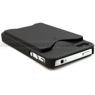 Black Credit ID Card Holder Slot Frosted Plastic Case Cover Skin for 